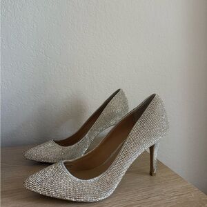 Silver Sparkly Heels
